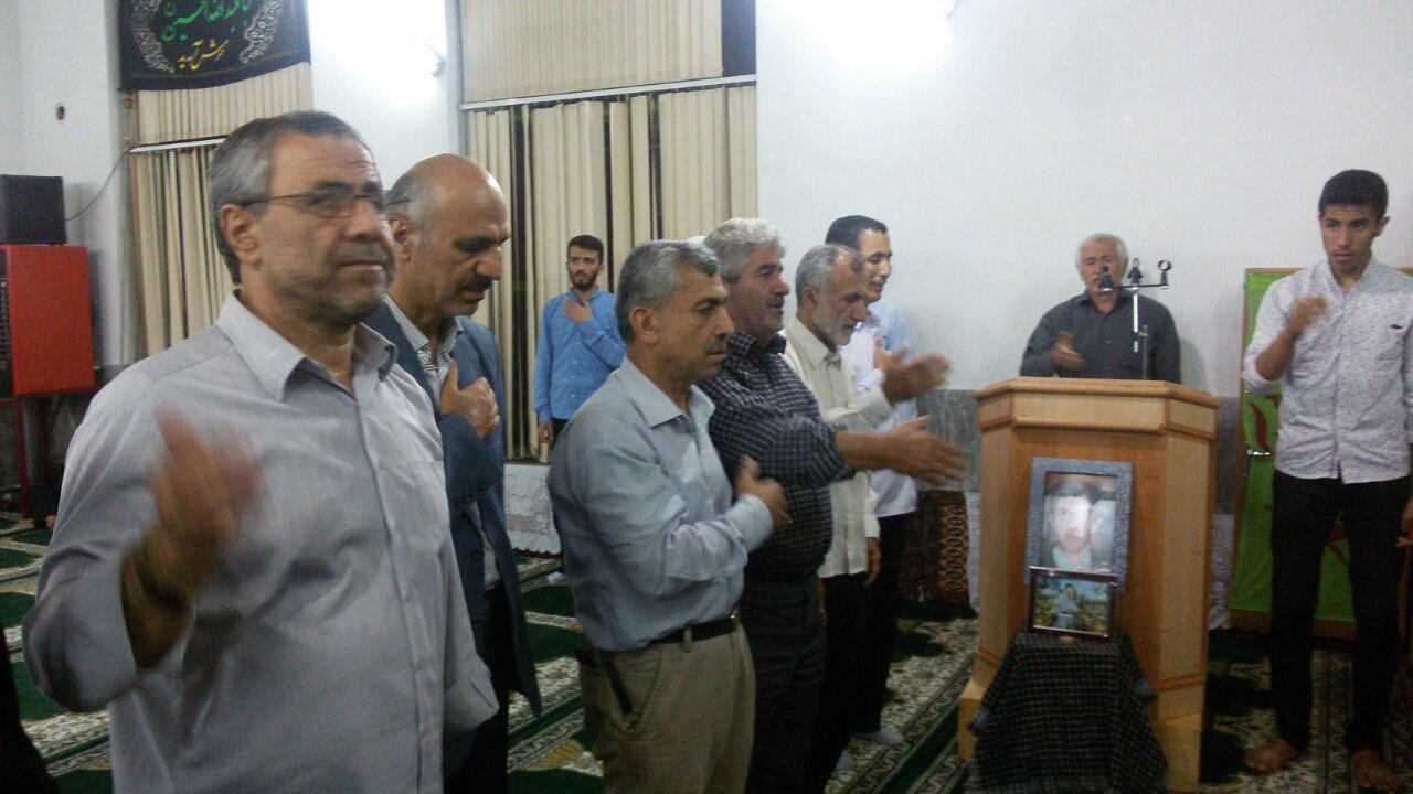 مراسم یادبود شهید محسن روانخواه در حسن سرا برگزار شد