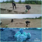 پاکسازی ساحل زیبای گیلاکجان از زباله های نازیبا