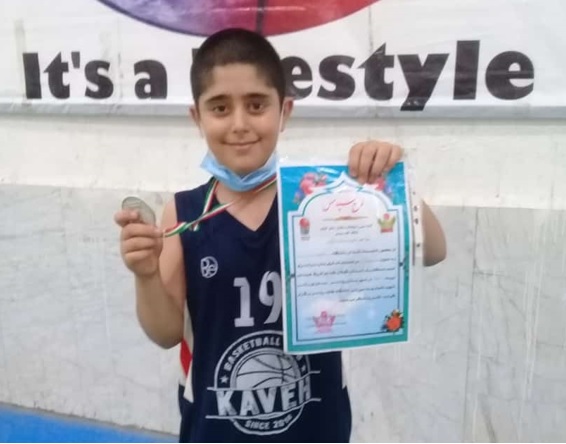 کسب مقام دوم در مسابقات مینی بسکتبال قهرمانی گیلان با حضور نونهال گیلاکجانی علی شعبان نژاد